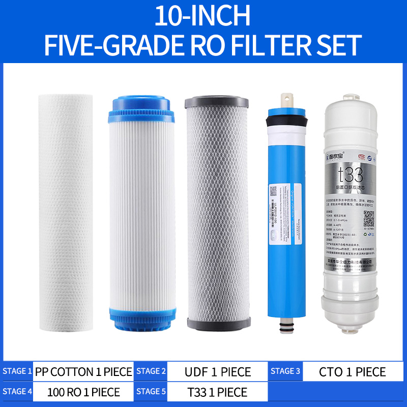 Basin Mixer Cartridge - Zilisiユニバーサル逆浸透浄水器交換キット、5段ROフィルターカートリッジ、10インチ、100g