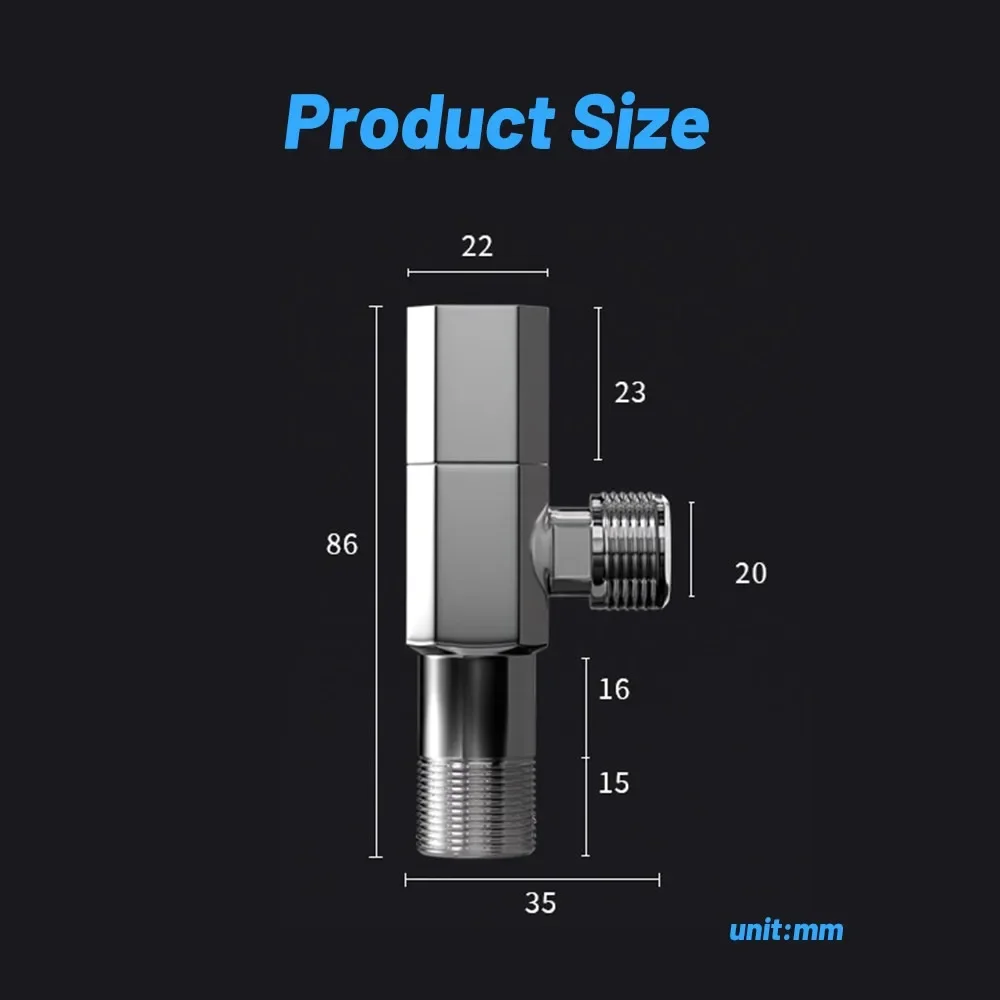 真鍮製G1/2アングルバルブ 温冷水入口止水栓 壁掛け式 ト - Toilet Fill Valve のレビューと価格