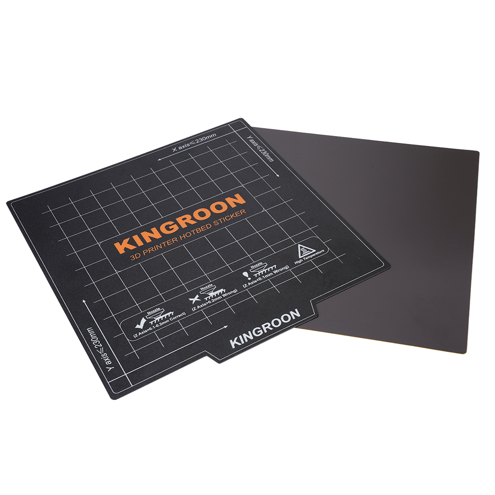 KINGROONフレキシブル磁気ヒートベッド 180x180 - Creality Printer K1 のレビューと価格