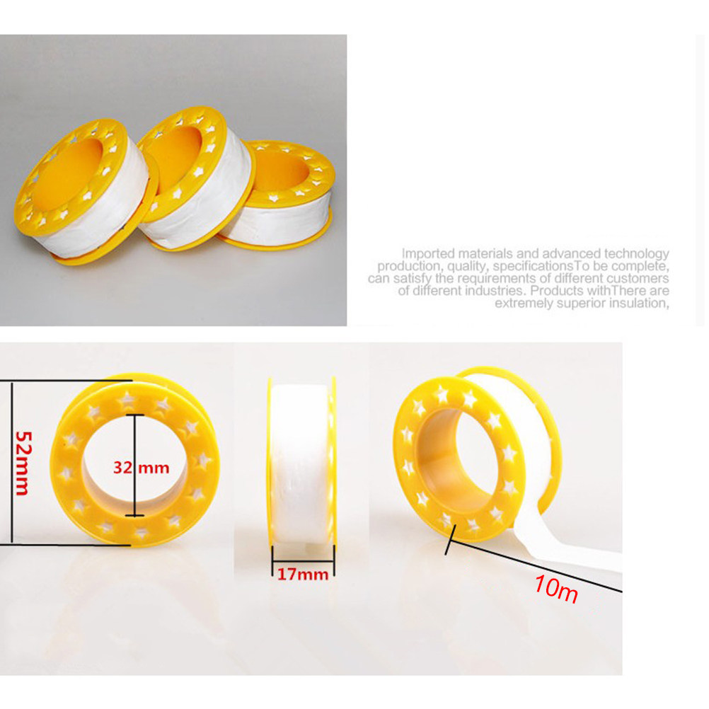10ロール プレミアムPTFEシールテープ 防水・耐老化性  - Ptfe Tape Thread のレビューと価格