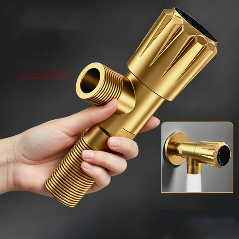 真鍮製高流量アングルバルブ 温冷水用三角バルブ 厚型漏れ防止 - Toilet Fill Valve のレビューと価格